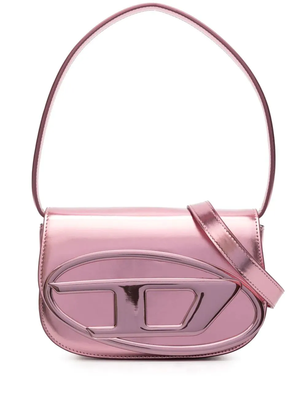 1DR Metallic Pink Shoulder Bag