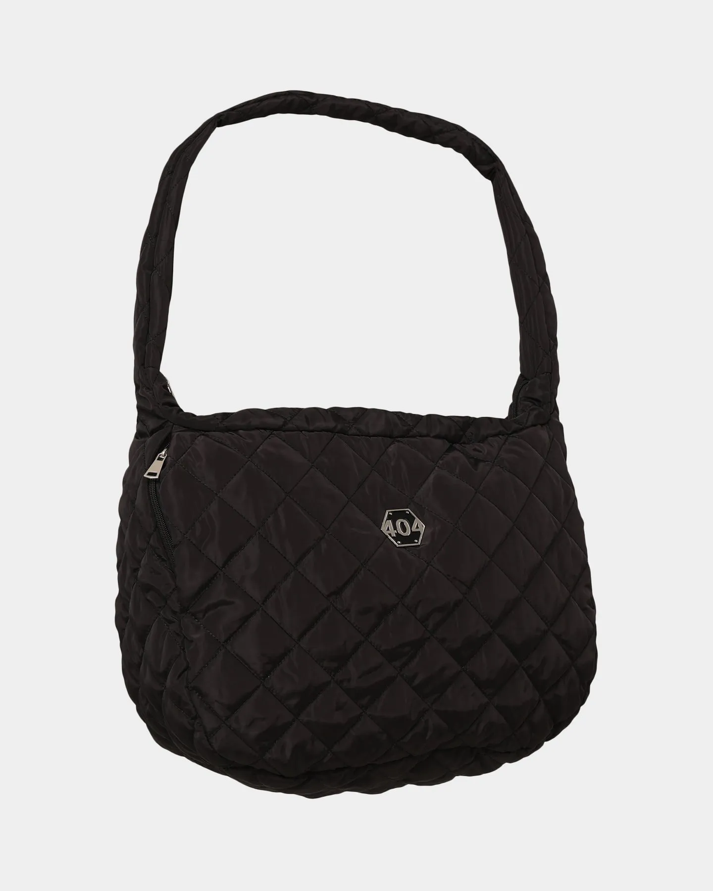 404 Quilted Side Bag Black