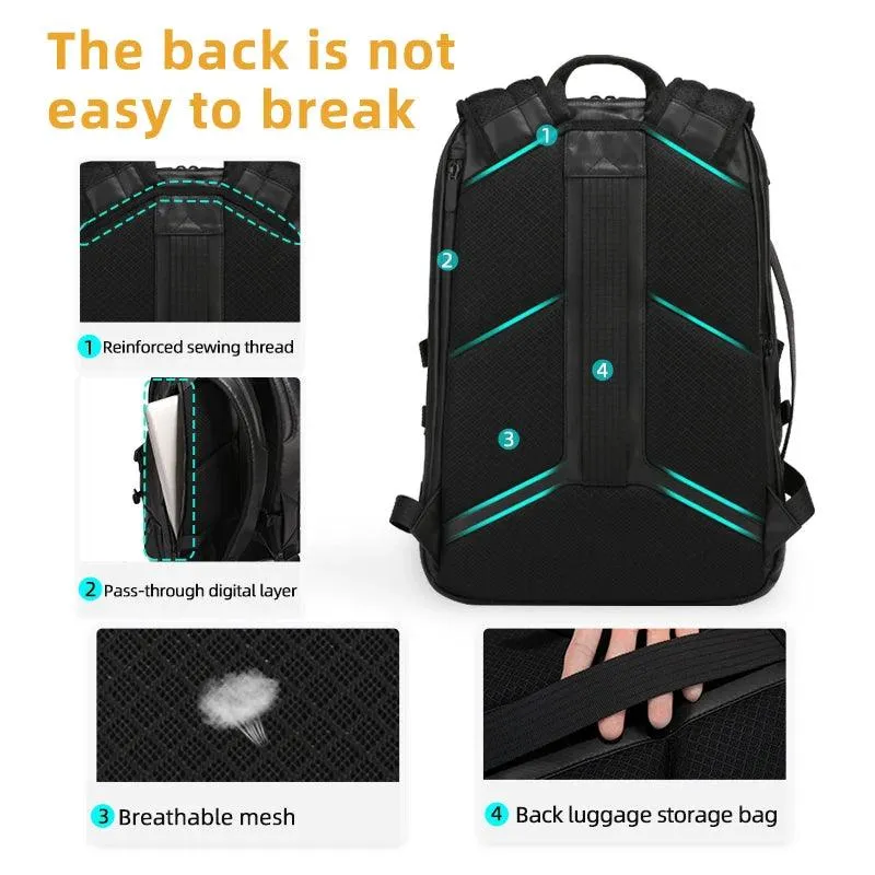 8021 - Cool Backpacks - Waterproof Detachable Laptop Bag