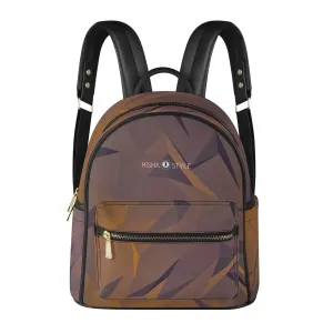 Activity Casual PU Backpack - Crystal Brown