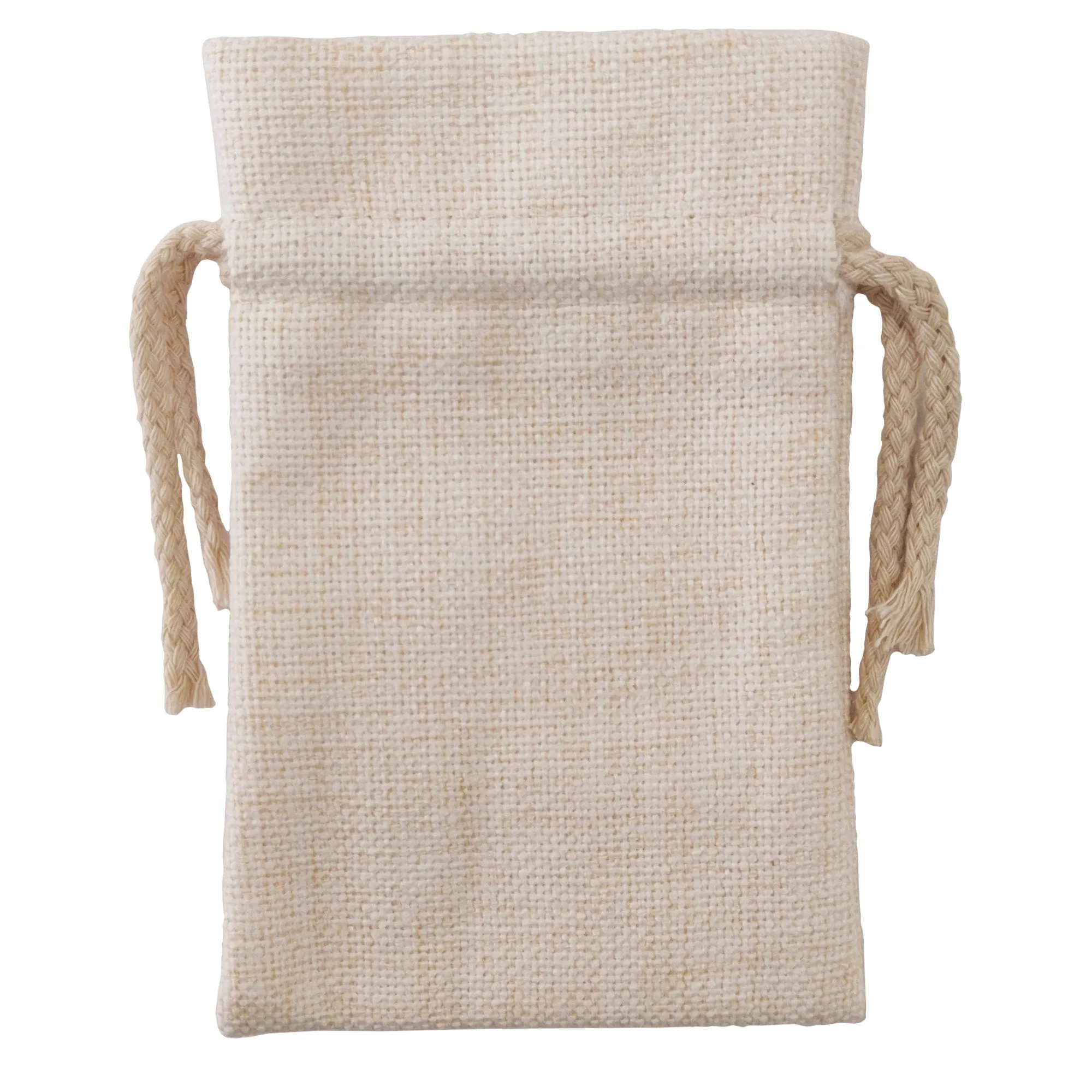 Bags - DOUBLE DRAWSTRING - Thick Linen - 10cm x 15cm