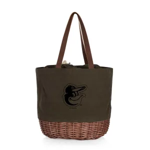 Baltimore Orioles - Coronado Canvas and Willow Basket Tote