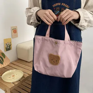 Bear-y Cute Embroidered Tote Bags