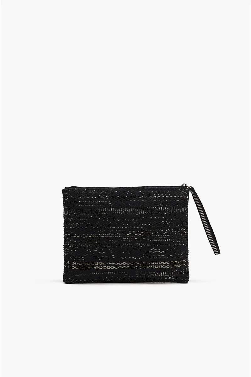 Black Bee Wristlets Hand-Woven Jacquard Design