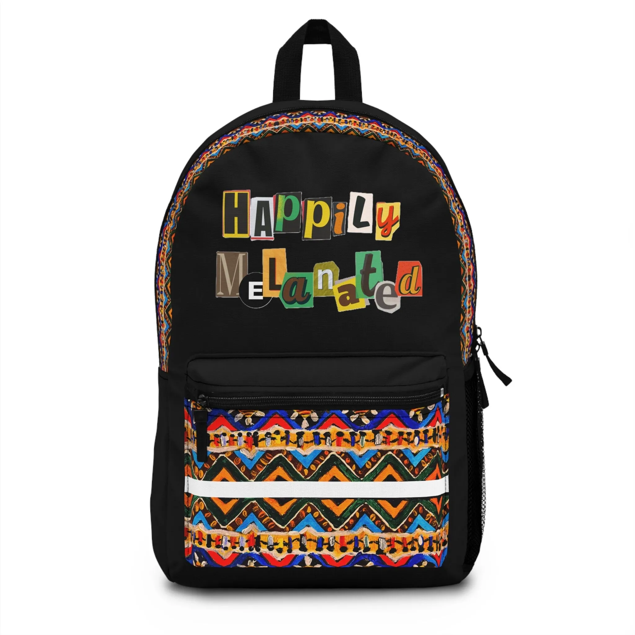 Boho Chic Handcrafted Tribal Backpack,Lightweight, Waterproof with Adjustable Straps