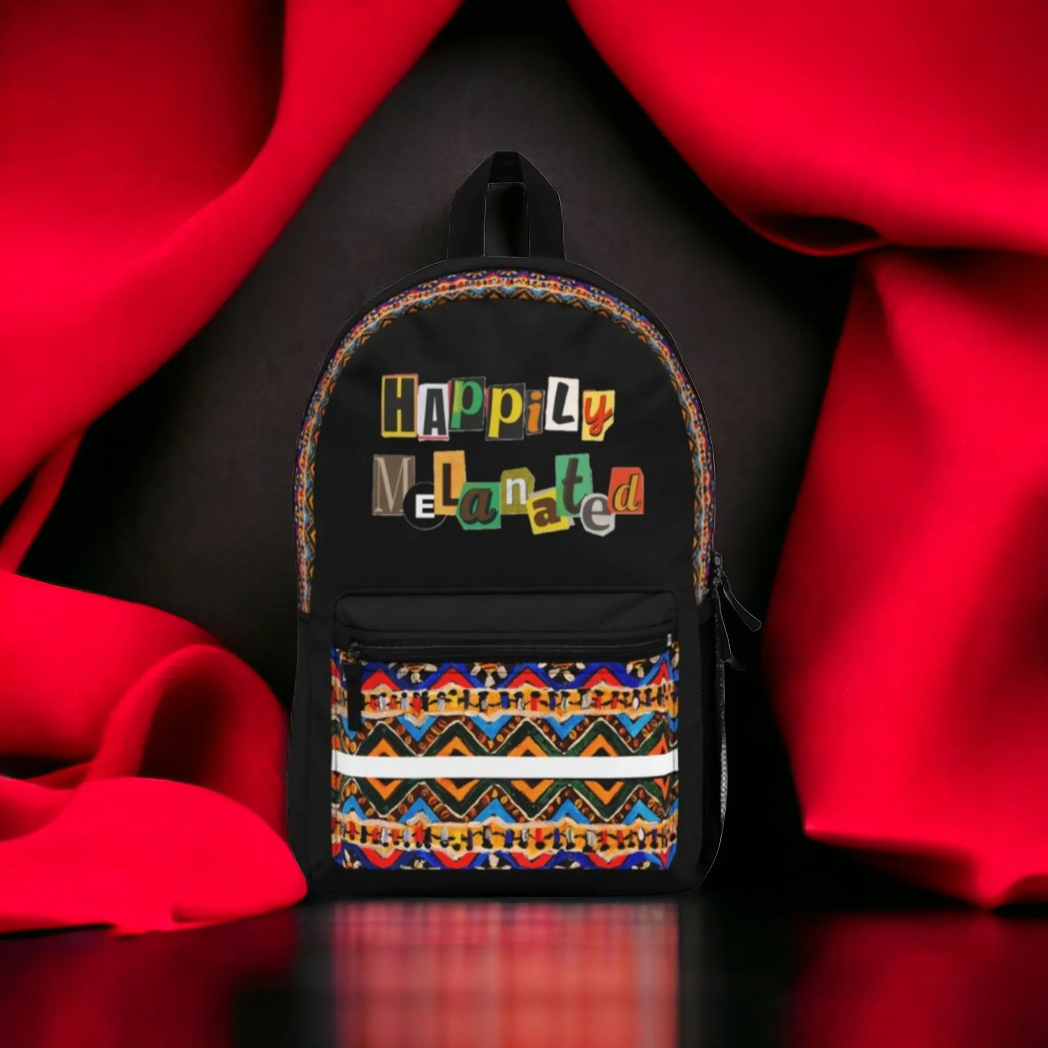 Boho Chic Handcrafted Tribal Backpack,Lightweight, Waterproof with Adjustable Straps