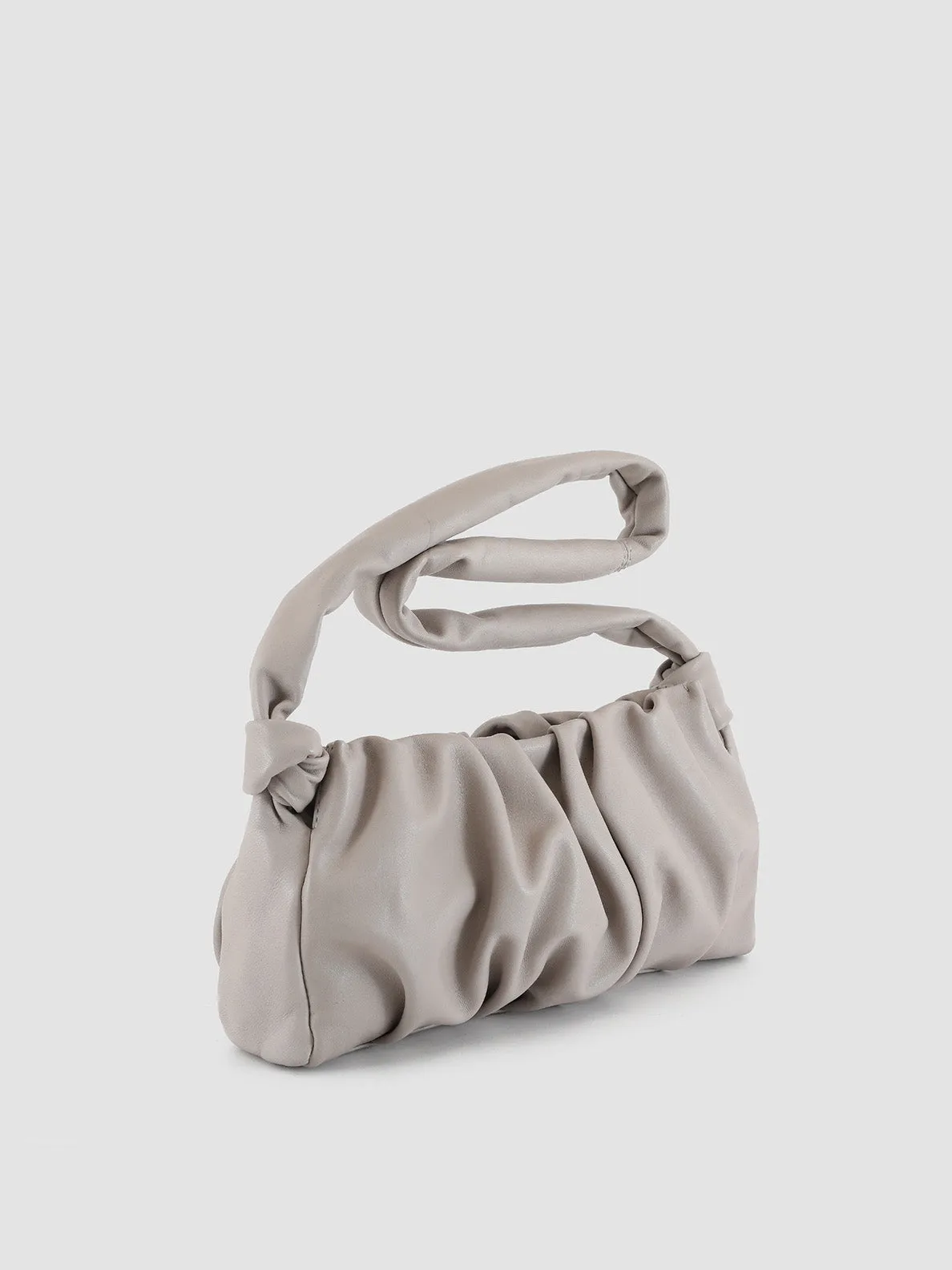 BOLINA 21 - Grey Leather Shoulder Bag