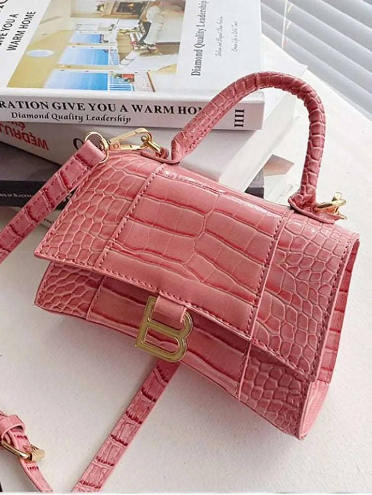 Casual Crocodile Pattern Crossbody Bags