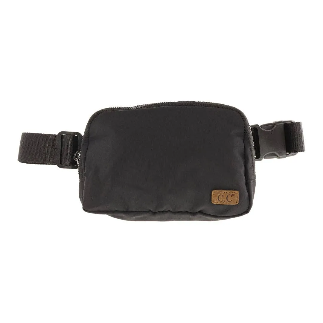 C.C Black Fanny Pack Belt Bag