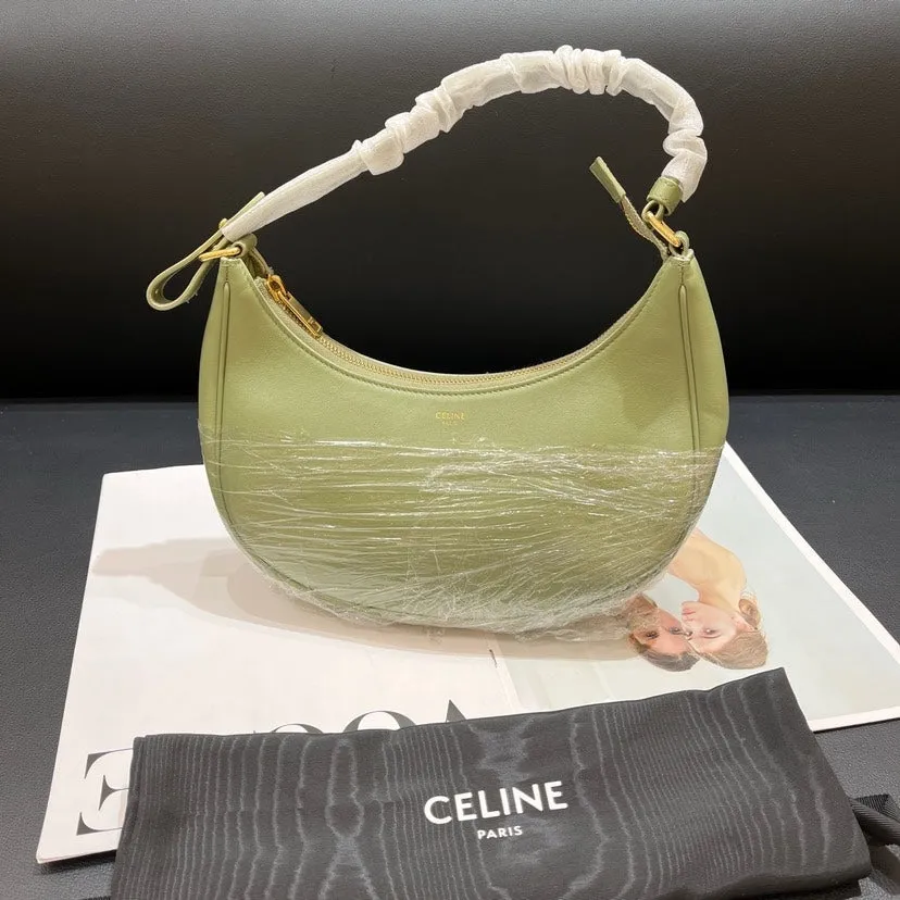 Celine Mint Green Pea Shaped Underarm Bag