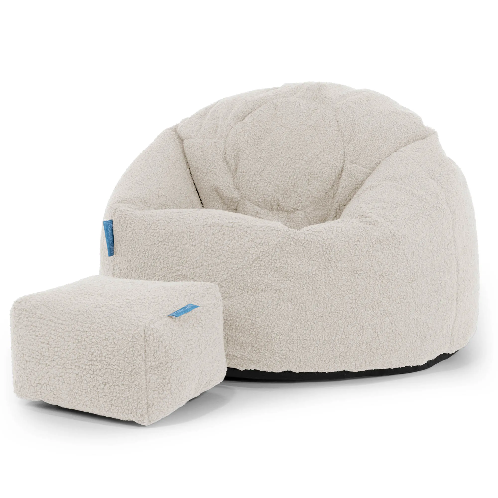 Classic Kids Bean Bag Chair 1-5 yr - Boucle Ivory