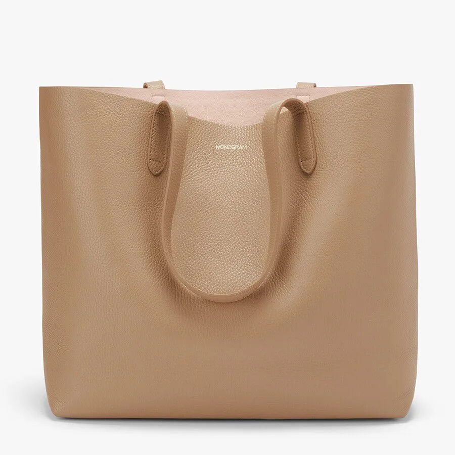 Classic Structured Leather Tote