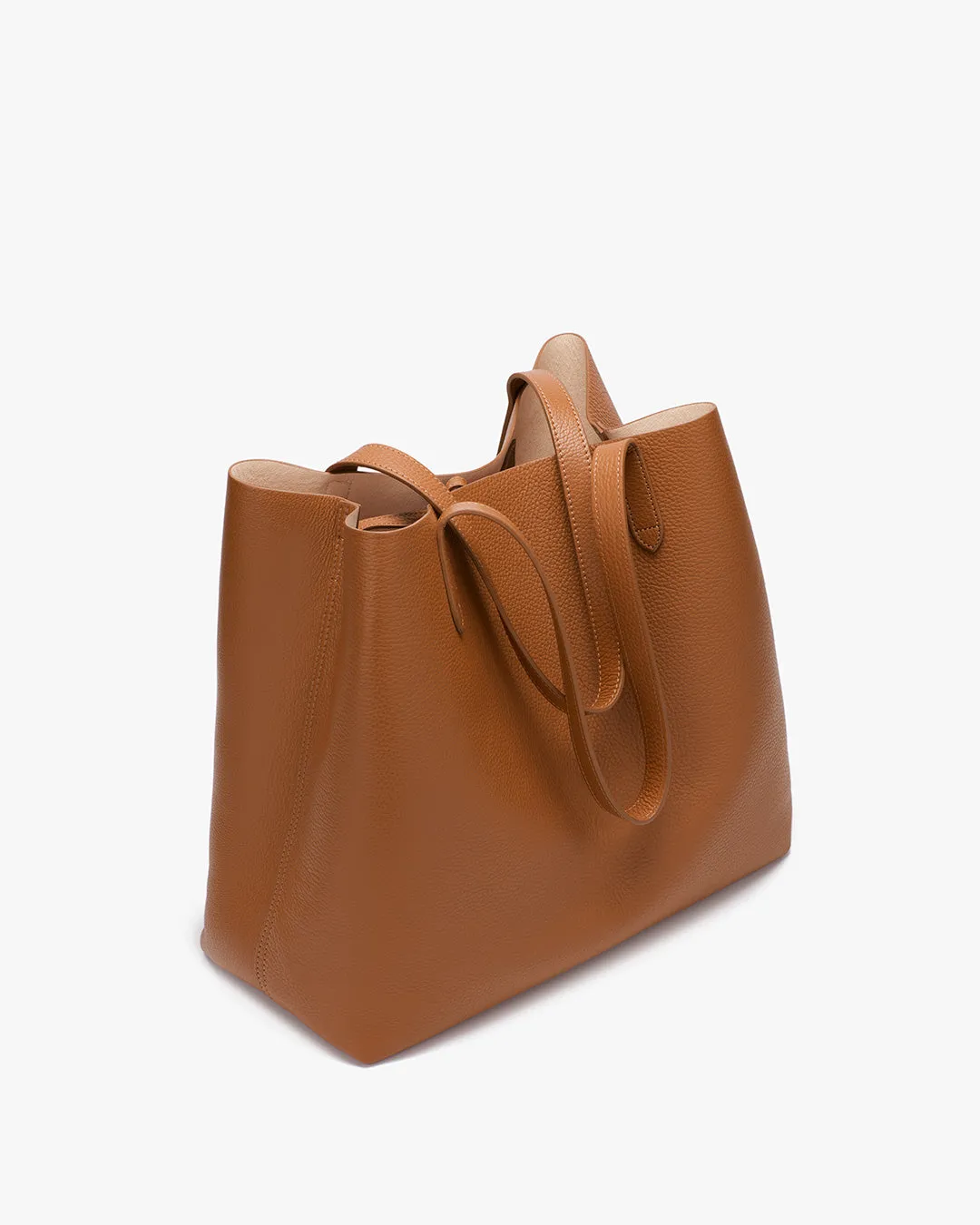 Classic Structured Leather Tote