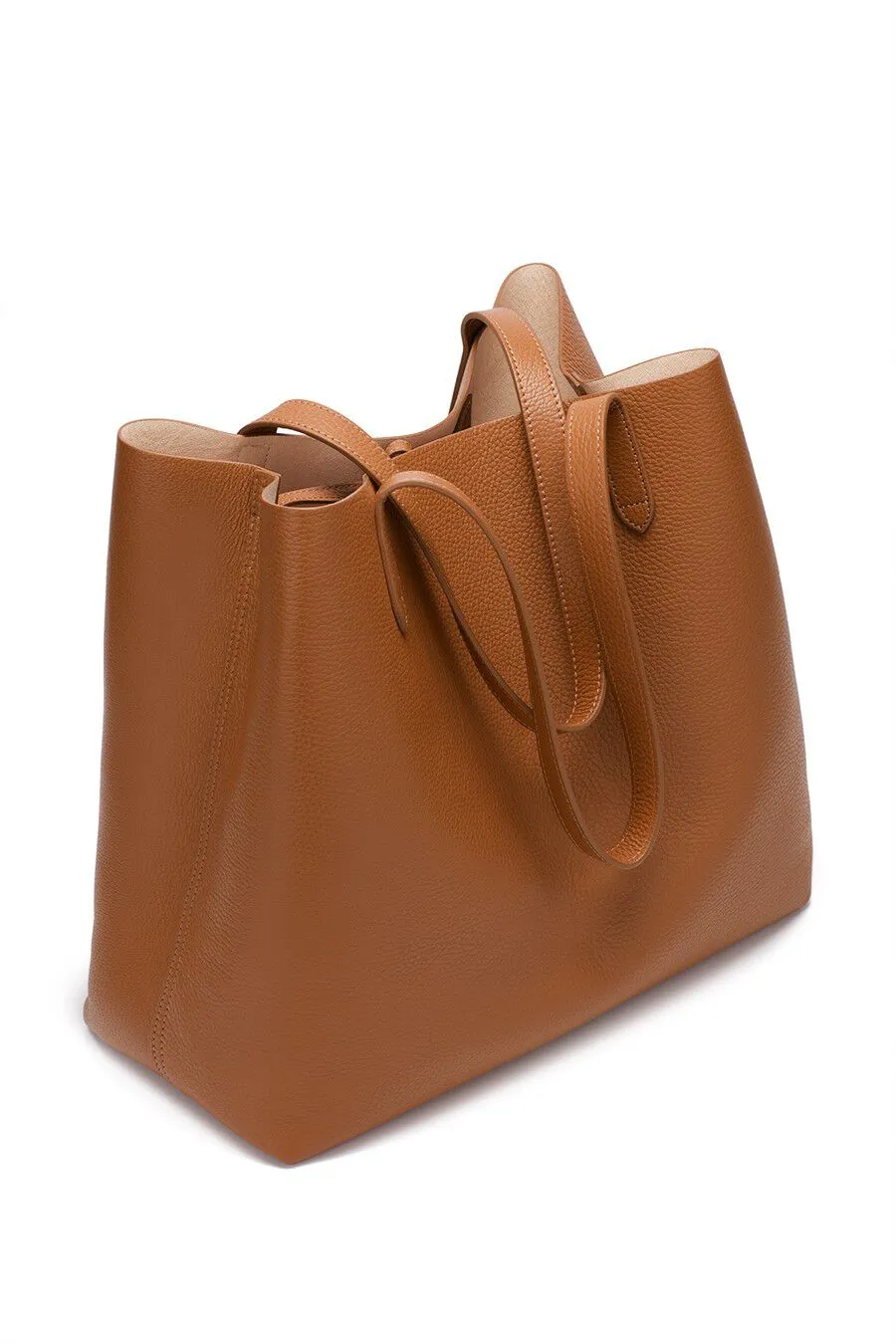 Classic Structured Leather Tote