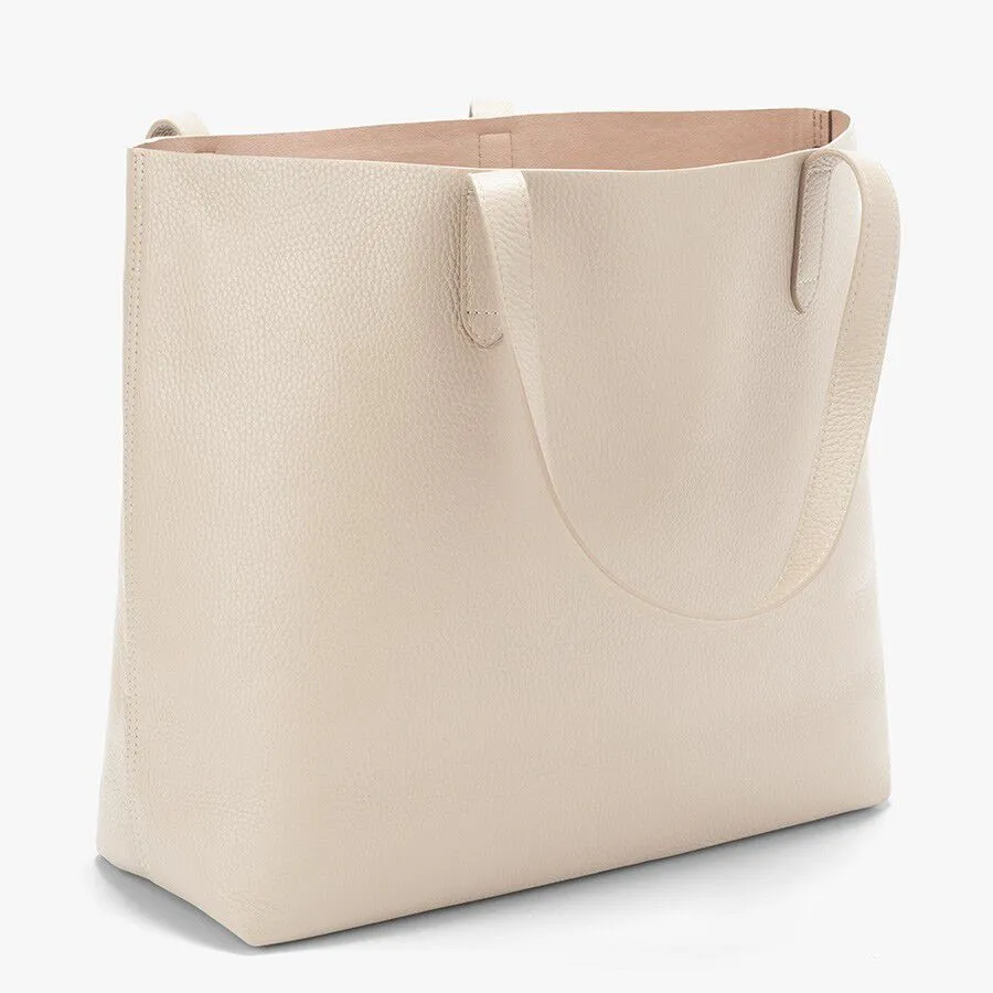 Classic Structured Leather Tote