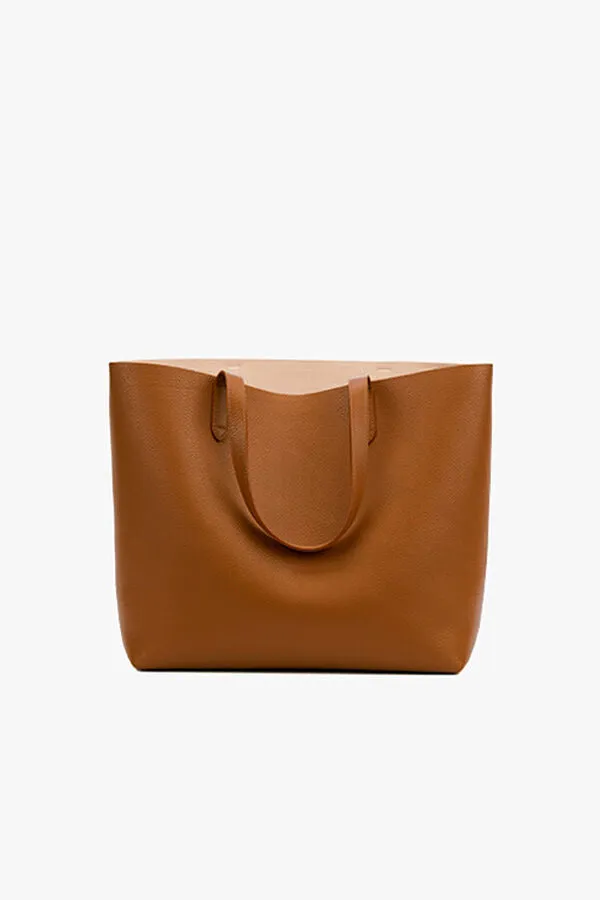 Classic Structured Leather Tote