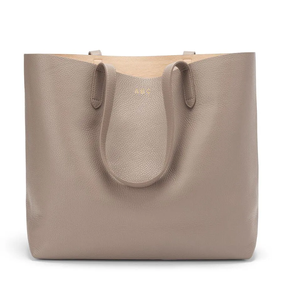 Classic Structured Leather Tote