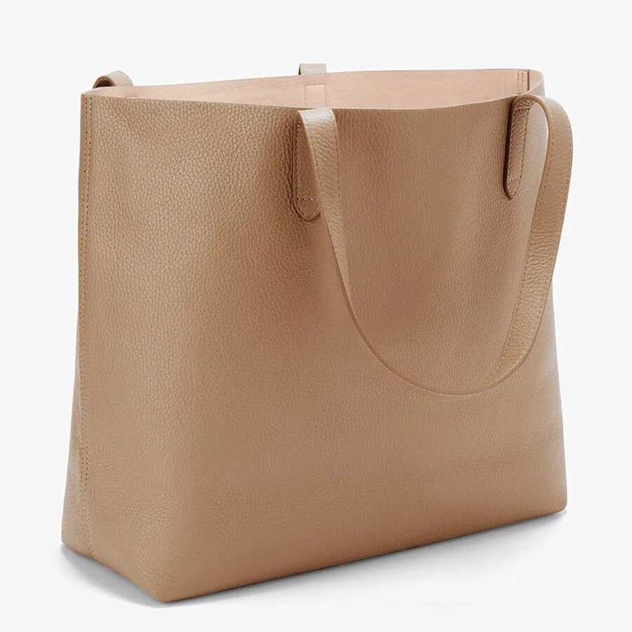 Classic Structured Leather Tote