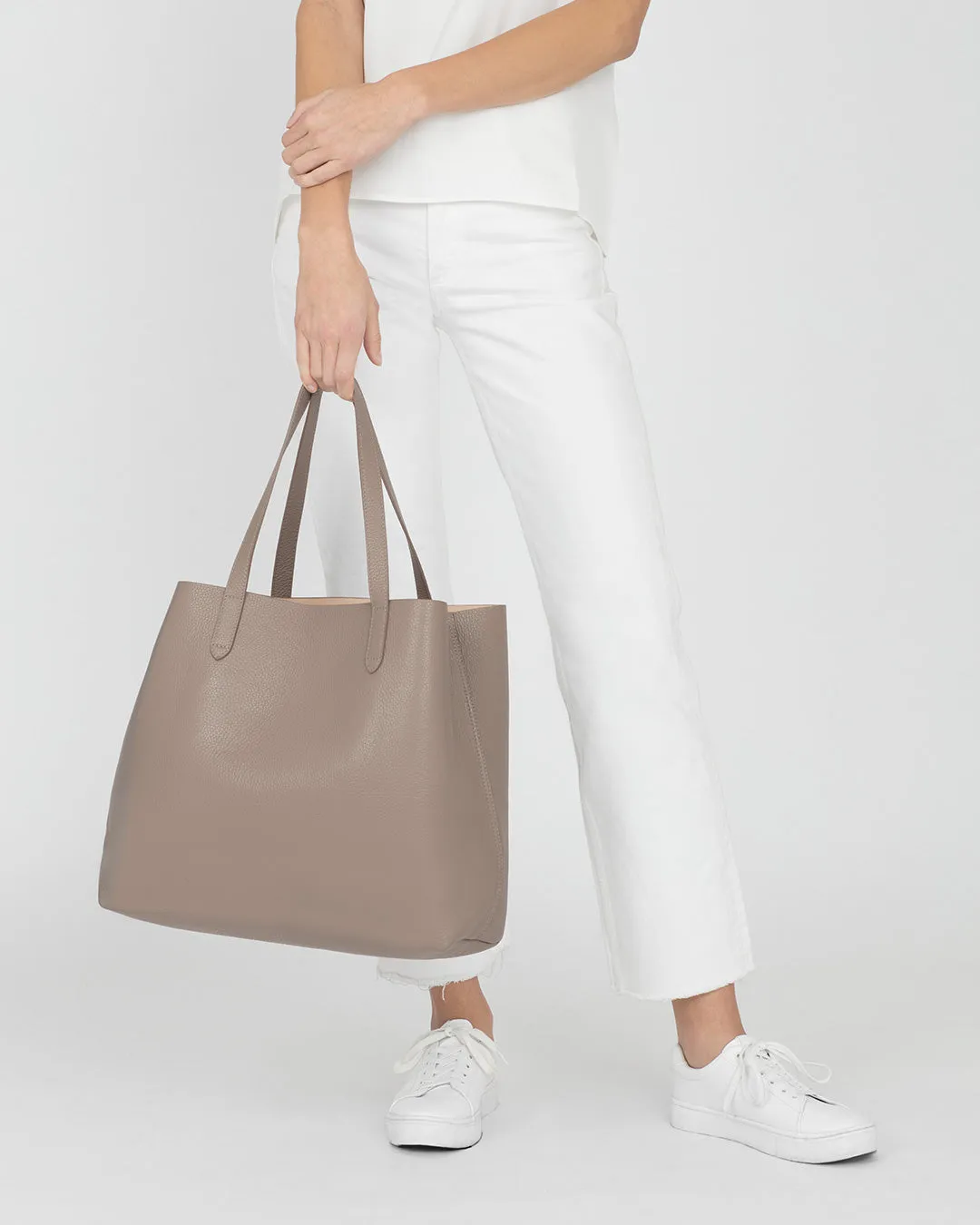 Classic Structured Leather Tote