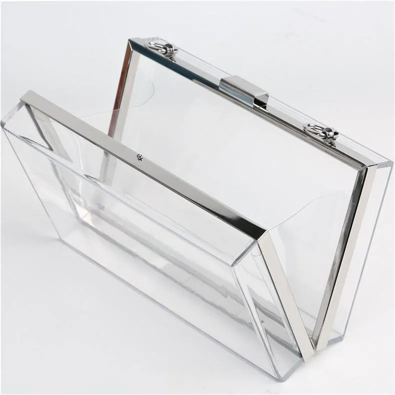 Clear Art Transparent Clutch