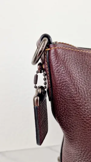 Coach 1941 Duffle Bag in Oxblood Pebble Leather with Zip Top Coach 29257