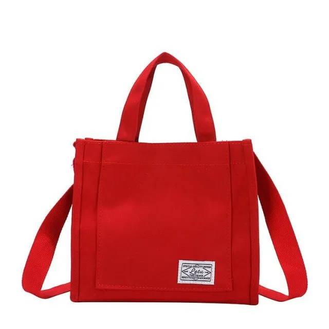 Corduroy Shoulder Tote Bag