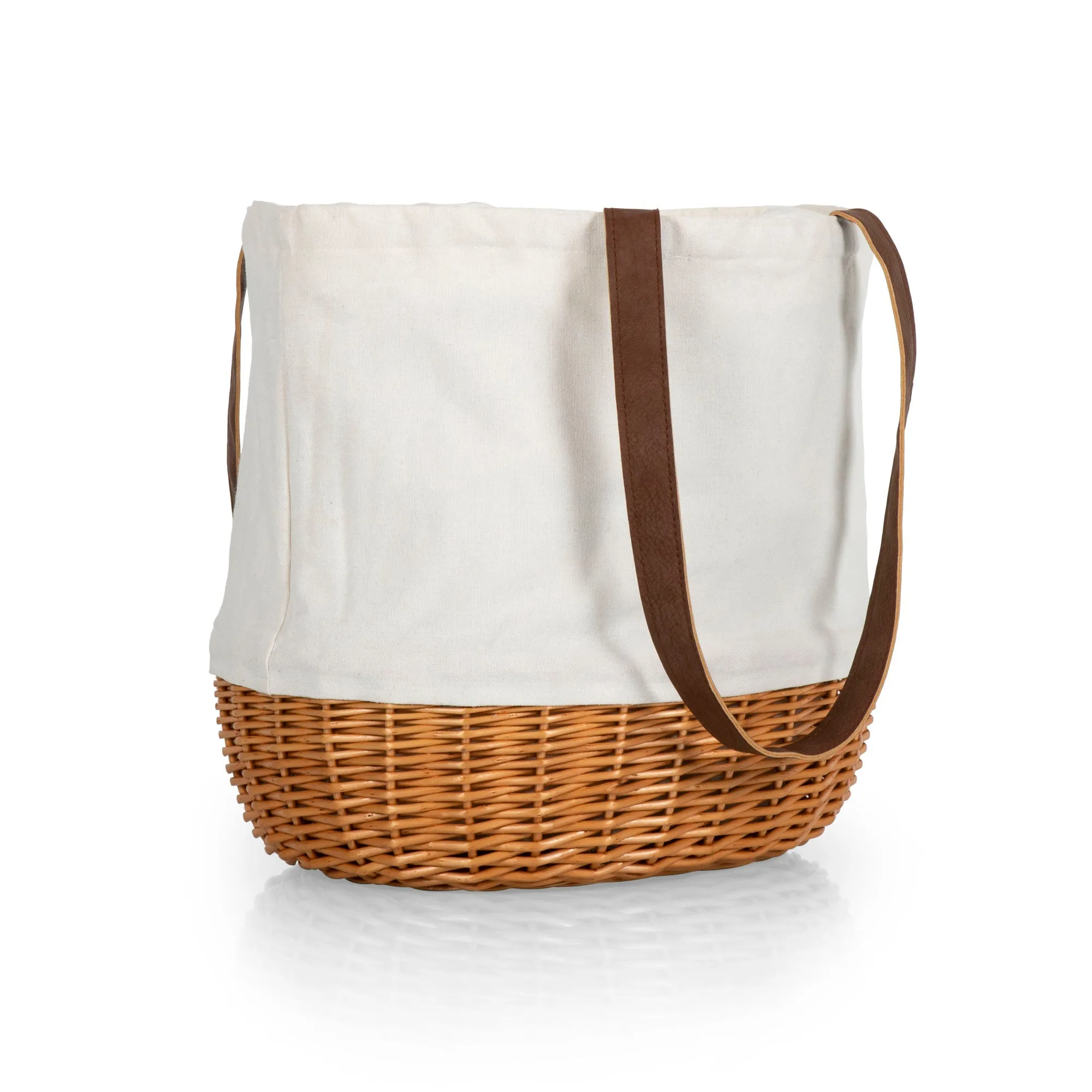 Cornell Big Red - Coronado Canvas and Willow Basket Tote