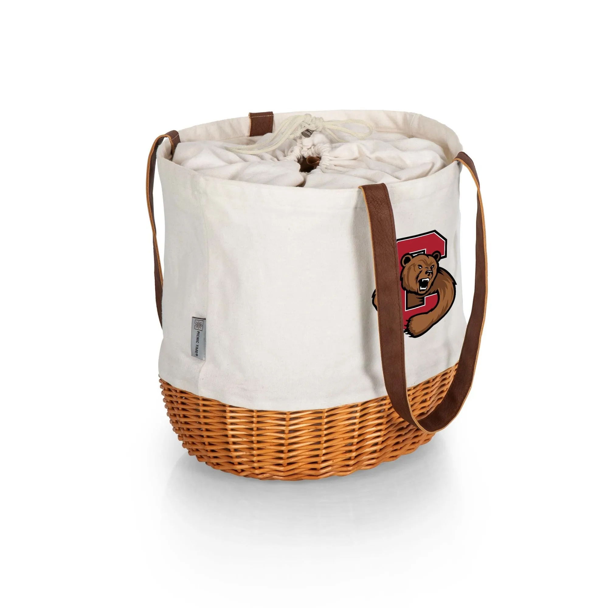 Cornell Big Red - Coronado Canvas and Willow Basket Tote