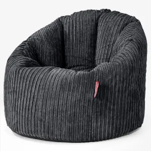 Cuddle Up Beanbag Chair - Cord Black