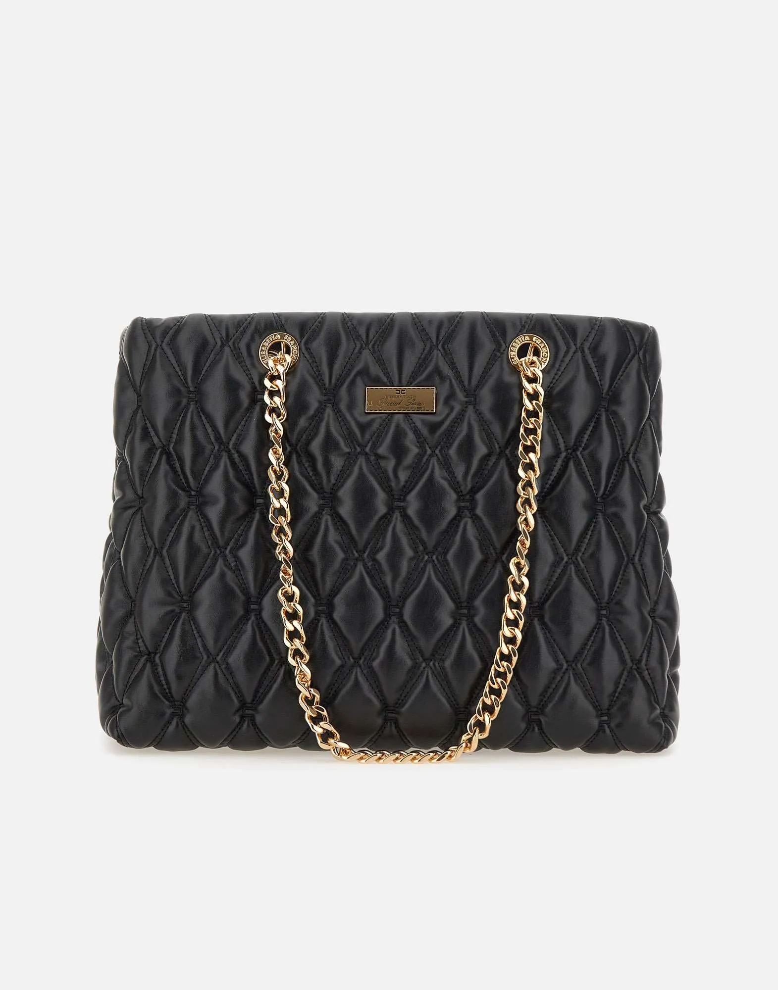 Daily Black Shoulder Bag with Clutch