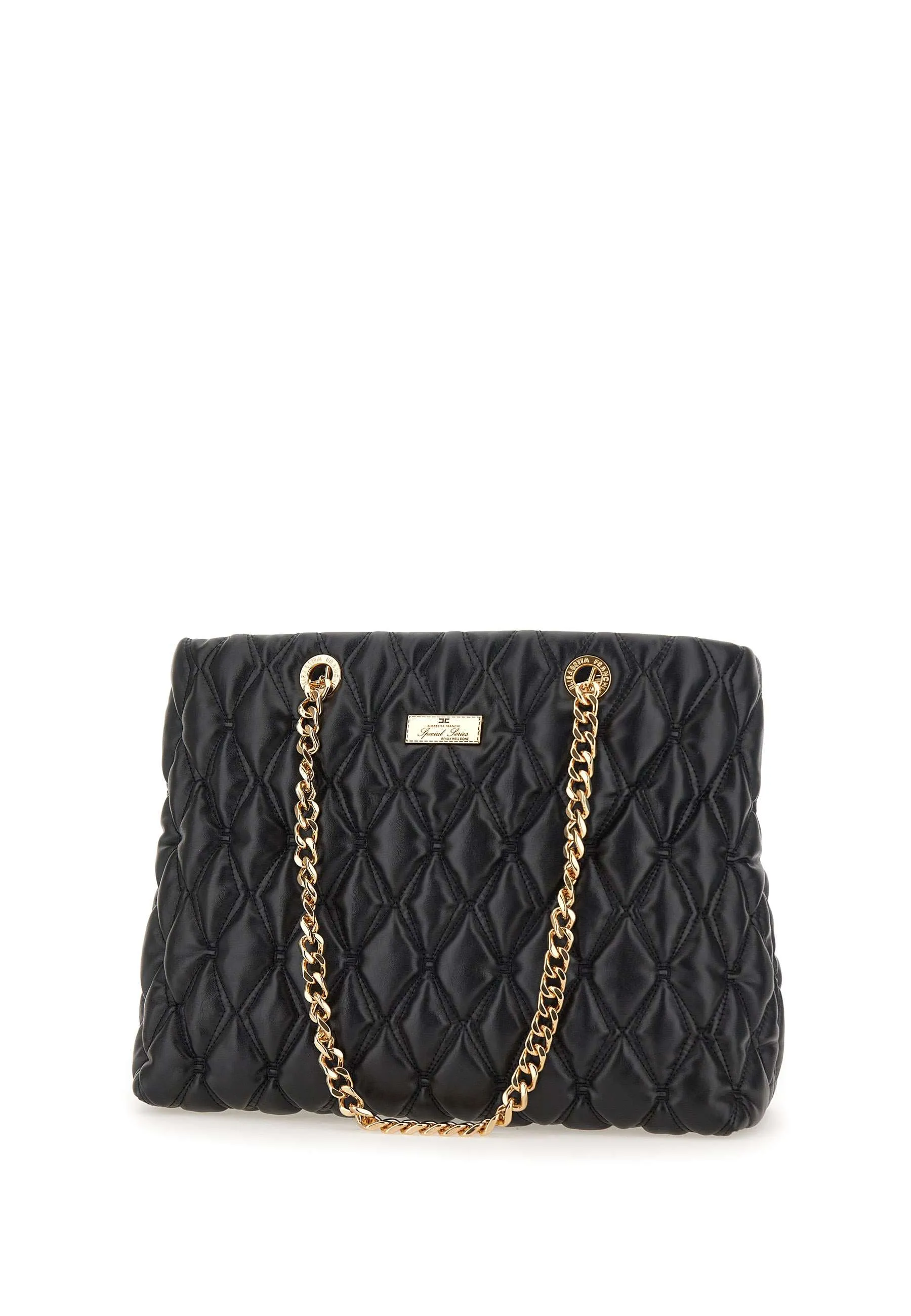 Daily Black Shoulder Bag with Clutch