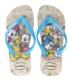 Disney Stylish Flip Flops - Beige/Turquoise