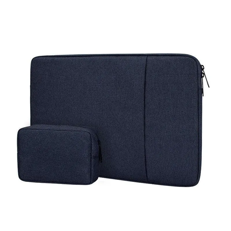 Exquisite 2in1 Sleek And Stylish Padded Inner Designed Laptop Sleeve-NavyBlue