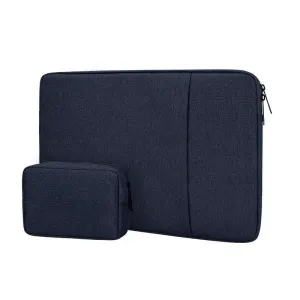 Exquisite 2in1 Sleek And Stylish Padded Inner Designed Laptop Sleeve-NavyBlue