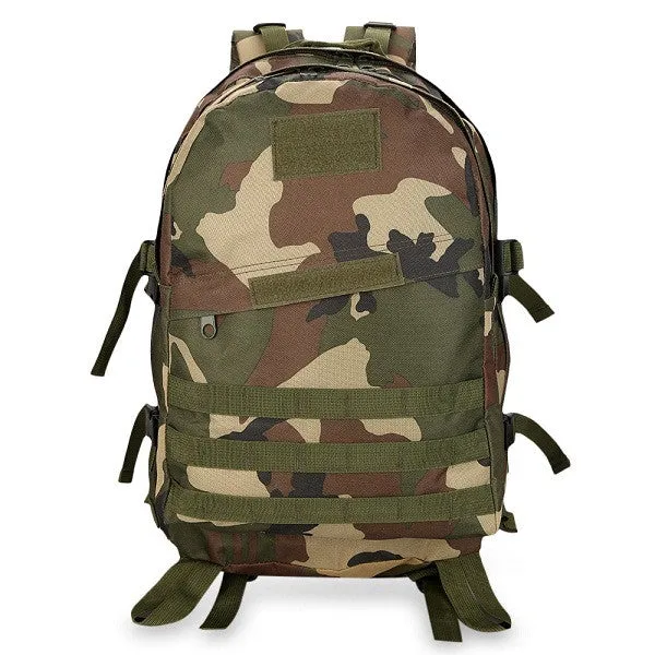 Guapabien Men Camouflage Backpack Velcro Black Military Backpack Army Green Big Male Rucksack Oxford Travel Waterproof Backpack