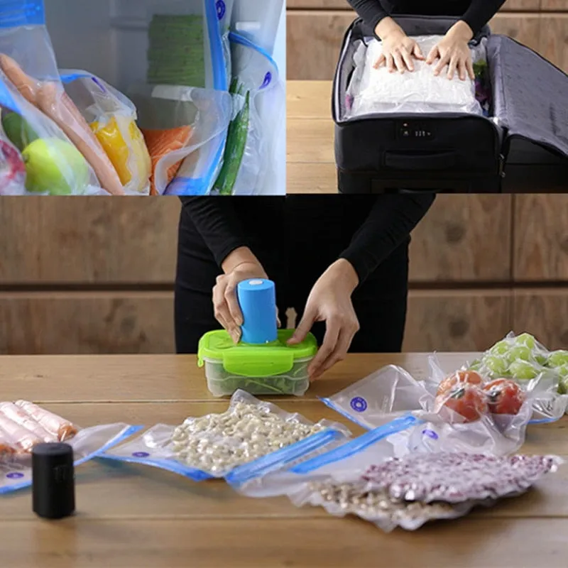 Handy Portable Sealing Food Vacuum Sealer Bags Machine Kitchen Always fresh seal val Heat Sealing Machine Food Preservation