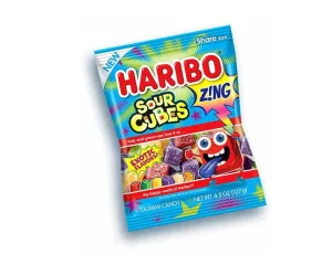 Haribo Z!NG Sour Cubes Gummi Candy Bags