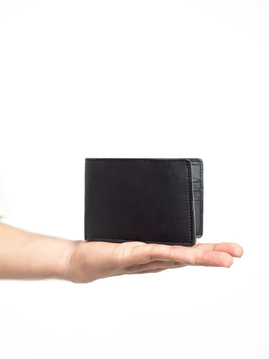 Helios (Black) | Mens Wallet made of Coconut Leather | Vegan