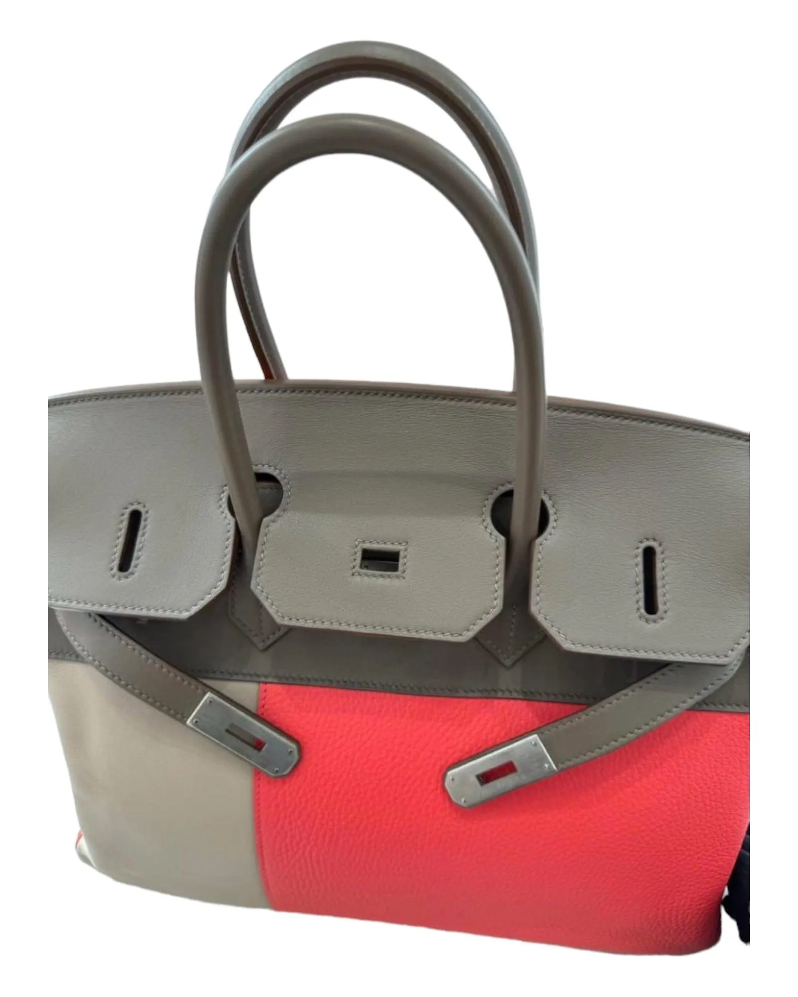 Hermès Limited Edition Birkin Cascade 35 Tricolor Palladium Hardware