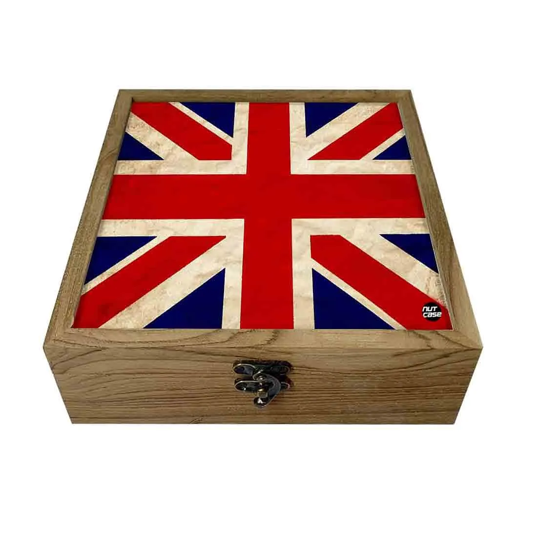 Hip Flask Gift Box -Vintage Union Jack British Flag