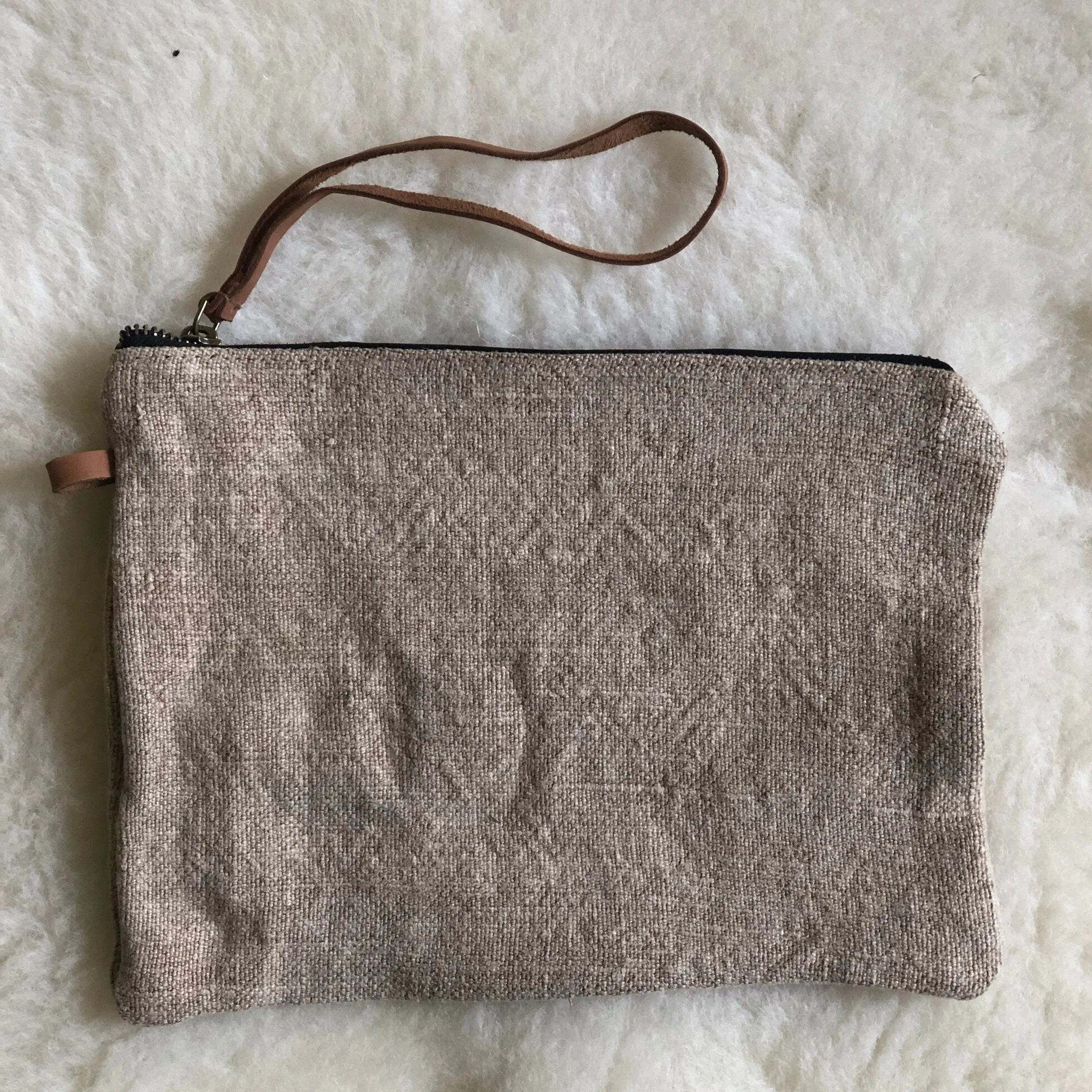 Jute Pouch - Dark Grey, Natural or Denim