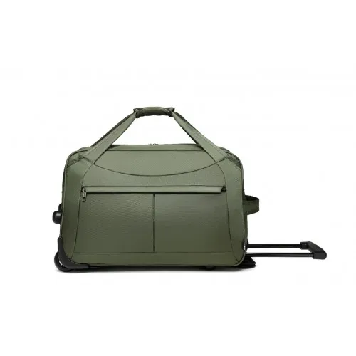 Kono Foldable Large Capacity Trolley Travel Bag - Green | Lightweight & Durable