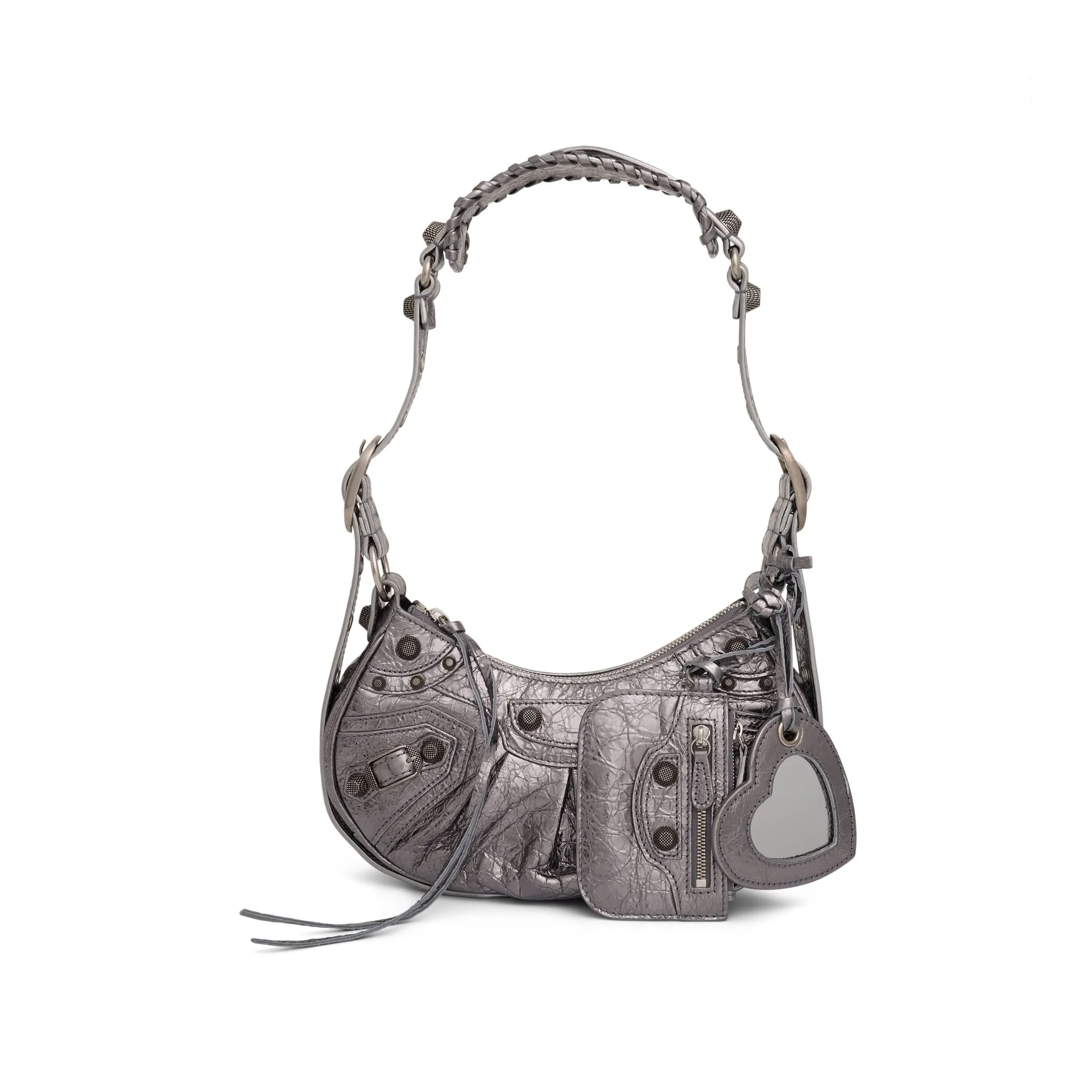 Le Cagole Shoulder Bag XS in Silver