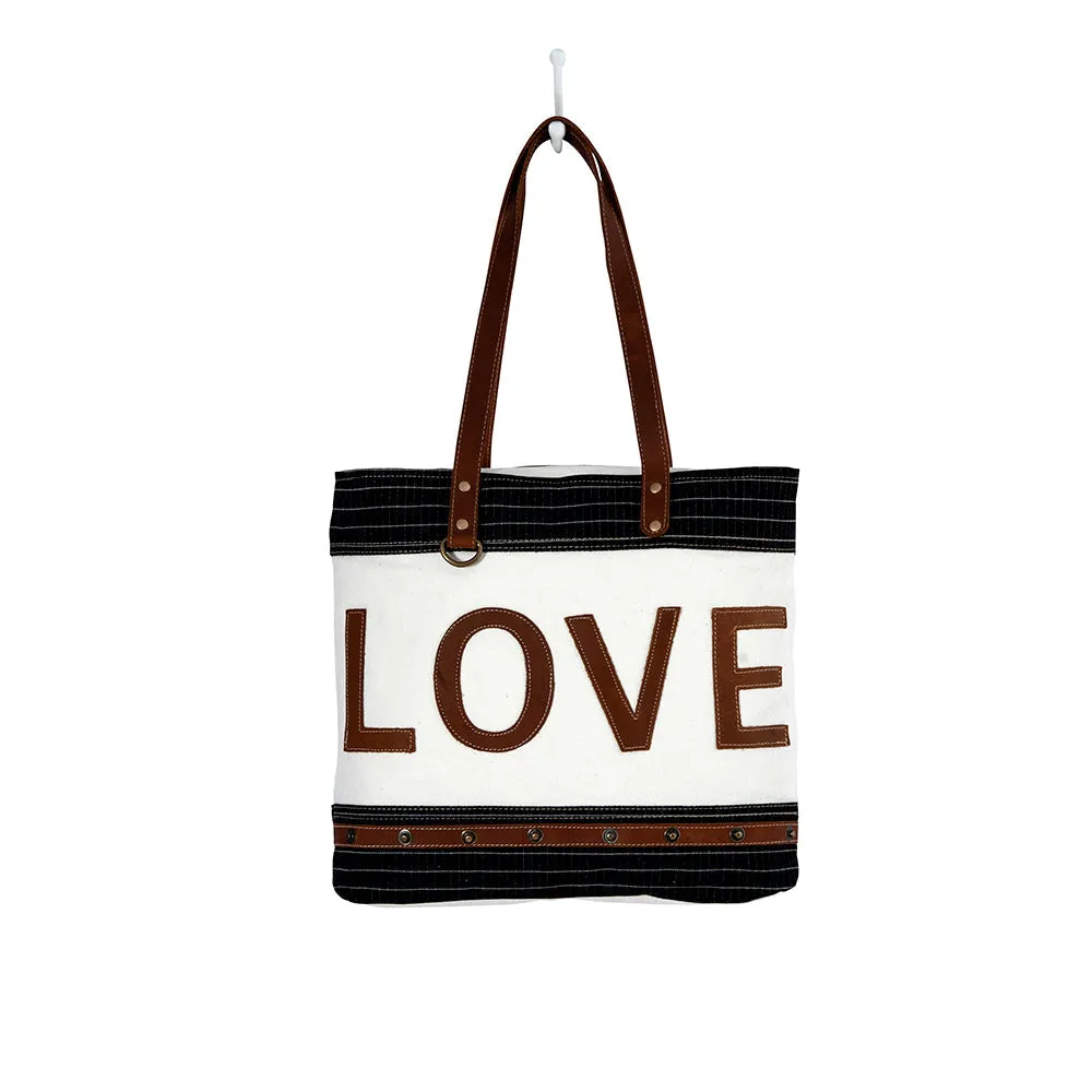 Letters Of Love  Tote Bag