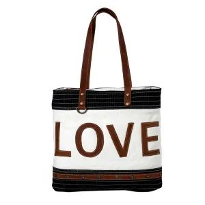 Letters Of Love  Tote Bag