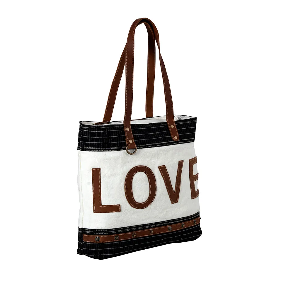 Letters Of Love  Tote Bag