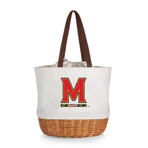 Maryland Terrapins - Coronado Canvas and Willow Basket Tote