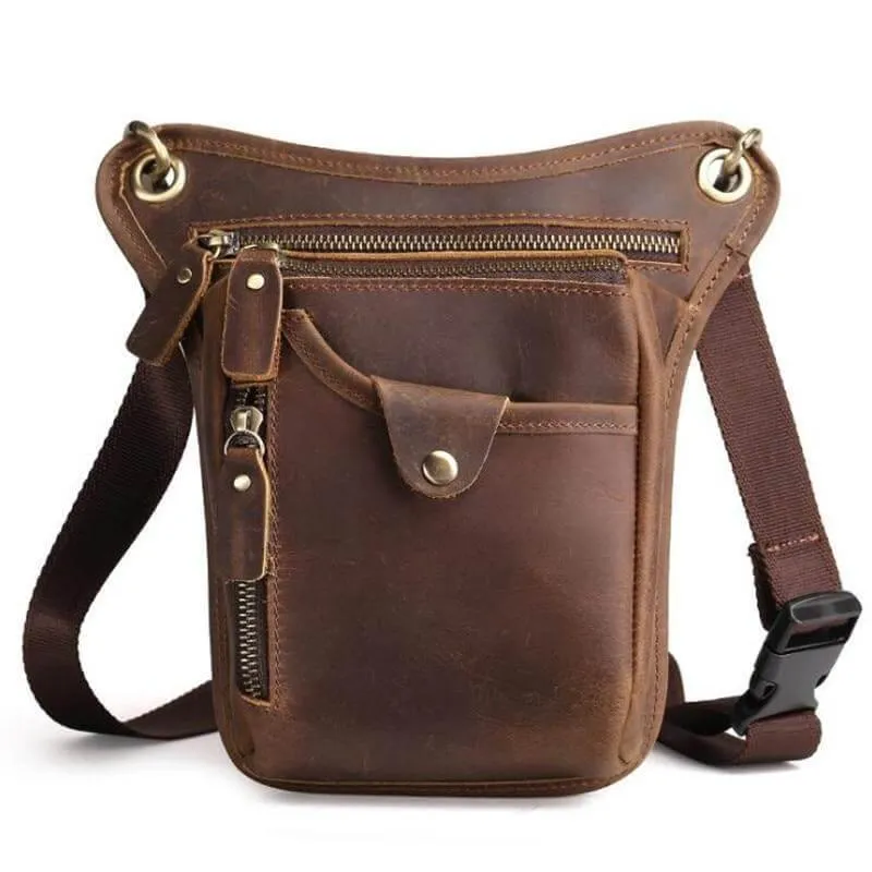 Men's Shoulder Messenger Leather Bag