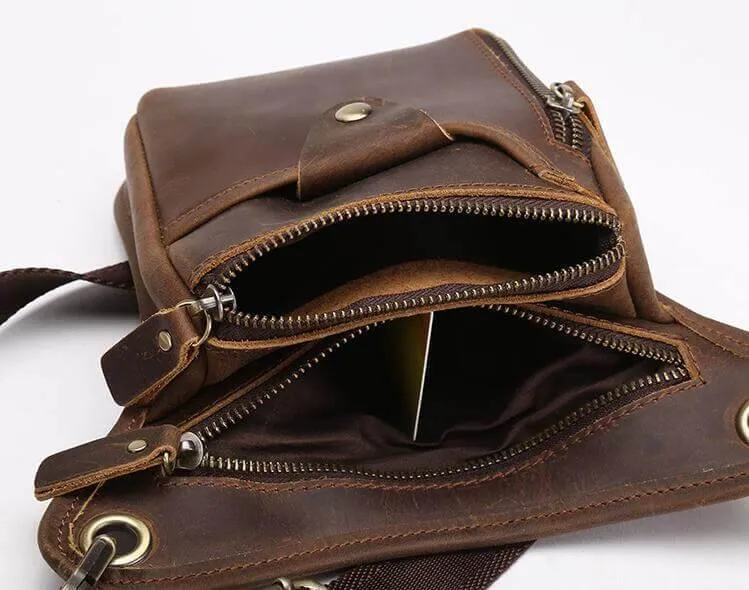 Men's Shoulder Messenger Leather Bag