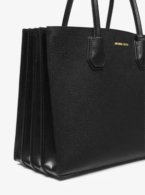 Mercer Large Pebbled Leather Accordion Tote Bag